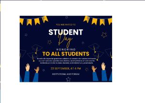 INVITACIÓN POR EL DÍA DEL ESTUDIANTE