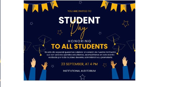 INVITACIÓN POR EL DÍA DEL ESTUDIANTE